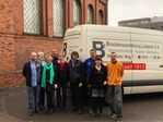Foto: Mitarbeiterinnen und Mitarbeiter der Brockensammlung. V.l. Dr. Marek Lengen, MdL Kerstin Metzner